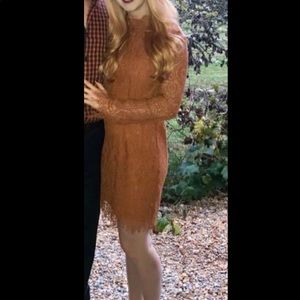 MOVING SALE 📦🚛❕Lucy Paris burnt orange lace dress